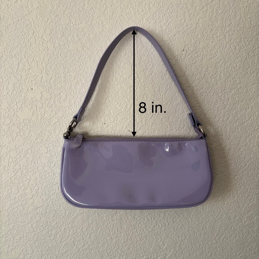 Urban Outfitters Purple Vegan Leather Shoulder Bag Handbag Purse - Picture 7 of 16